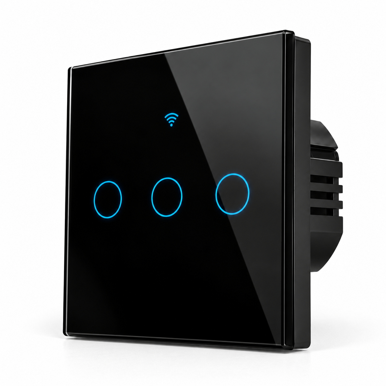 Interrupteur tactile intelligent bleu lumineux